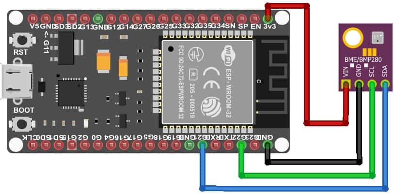 ESP32-BME280-Connection